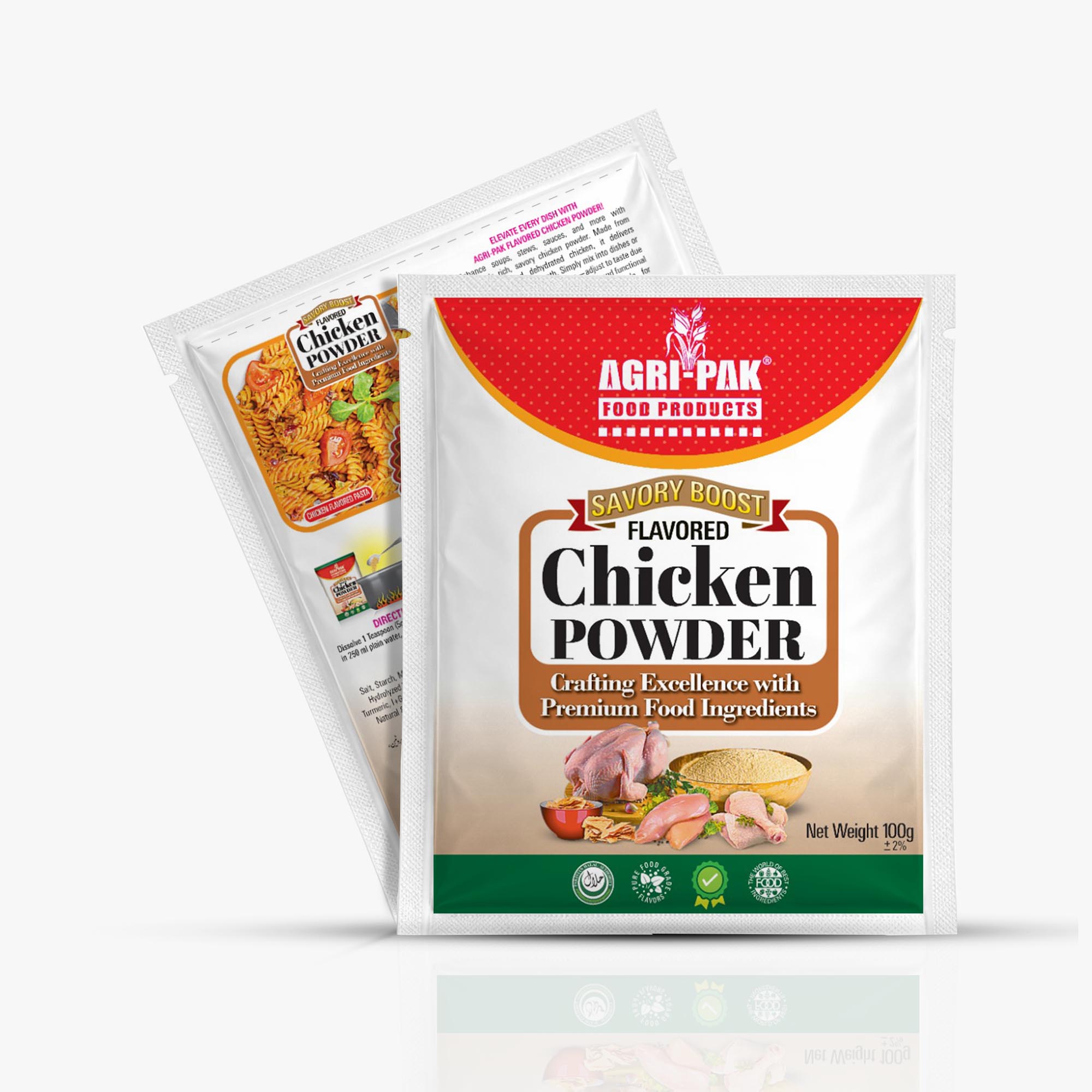 100 gram Mockup chicken