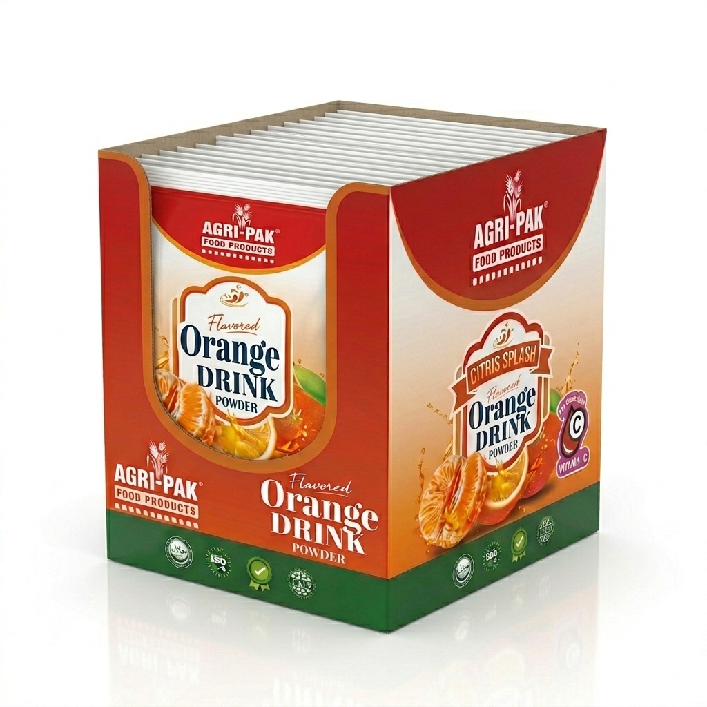 Orange Dispenser with Fill of Sachet